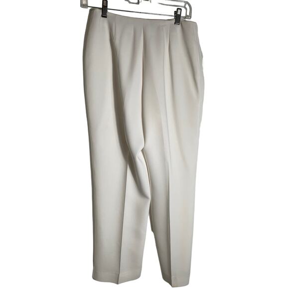 Louben White Straight Leg Dress Pants Sz 2P - Picture 2 of 4